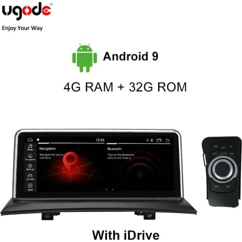 Ugode For BMW X3 E83 Car Multimedia Player Android 9.0 Plastic Metal 10.25 Inches Screen Monitor (2004-2010) With IDRIVE