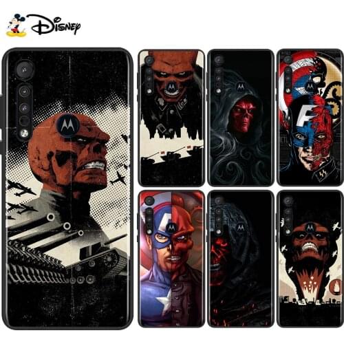 Captain America villain Red Skull For Motorola Edge G Stylus ONE Fusion Marco Hyper G9 G8 E7 E6 Plus PLAY Power Lite Phone Case