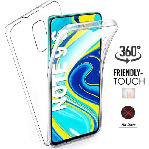 360 Full Body Case for Xiaomi Redmi Note 9 Pro 9S 8T 8 Redmi 9T 9C NFC 9AT 9A Poco M3 Xiaomi Mi 11 Note 10 Lite Silicone TPU