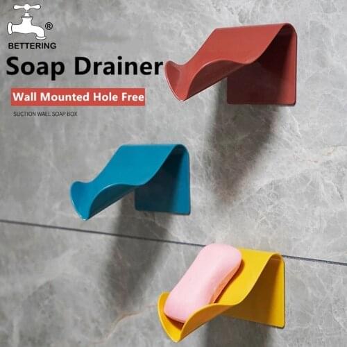 Bathroom Plastic Soap Dish Holder Soap Drainer Soap Box Drain Storage Plate Tray Kitchen Zeepbakje Porte Savon Salle De Bain