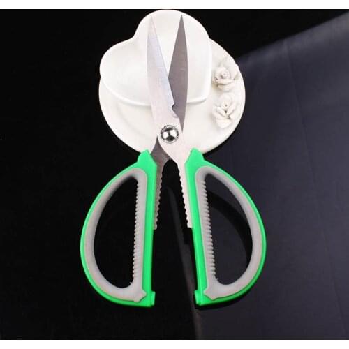 Prajna Household Scissors Stainless Steel SchoolOffice Scissors High Quality Dedicated Scissor Tool Kitchen Gold Scissors Green