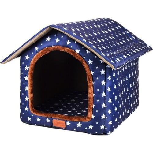 Dog House Indoor Teddy Pet Nest Four Seasons General Kennel Room Warm In Winter Closed Cat House Moisture-proof and Breathable