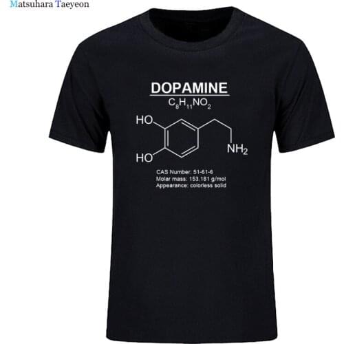 Dopamine Molecular Chemistry Subject Clothes Short Sleeve T-shirt New Tops T Shirt Mens Summer Sports Loose Oversized Shirt