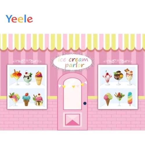 Yeele Candy Bar Backdrop Sweet Dessert Ice Cream Shop Baby Birthday Party Customized Photography Backgrounds For Photo Studio