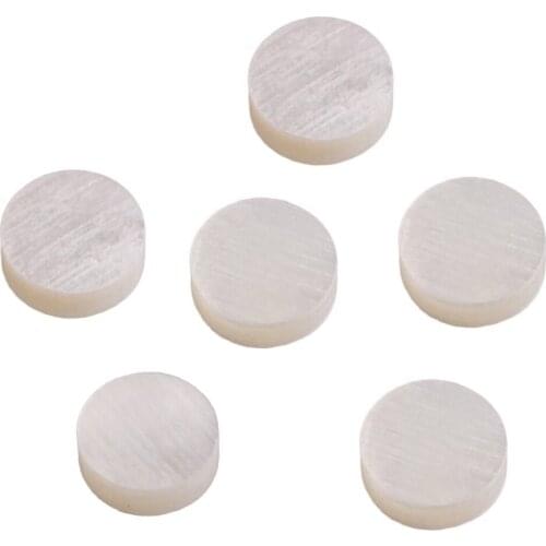 FSTE-12 White Mother of Pearl Luthier Dots Inlay Fret Side Marker 6mm