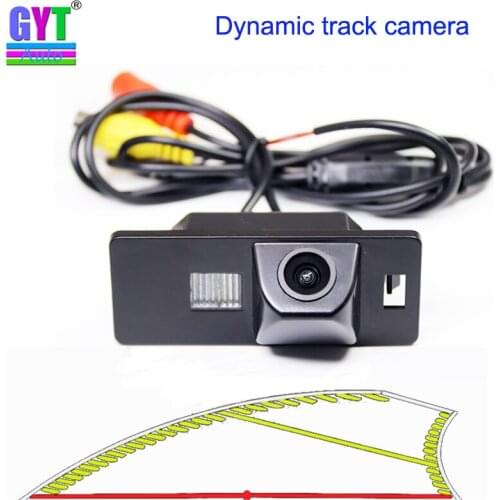 Dynamic Trajectory Tracks car Rear view Backup Parking Camera For Audi A1 A3 A4 A5 A6 RS4 TT Q5 Q7 R36Auto Parking Accessories