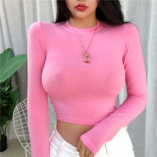 Shintimes New Short High Elasticity Sexy Slim Tank Top Women Clothes 2020 Summer Fall Womens Crop Top Casual Shirt Haut Femme