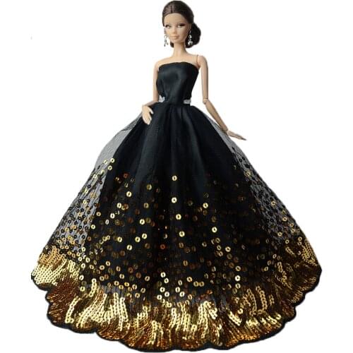 NK Princess Doll Wedding Dress Handmake Clothes Fashion Evening Party Outfit For Barbie Doll Accessories Toys 100A 3X