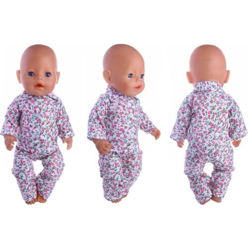 Pajamas Doll Clothes Fit 18 Inch Doll Our Generation and Journey Doll Etc for Chrid Christmas Gift n1382