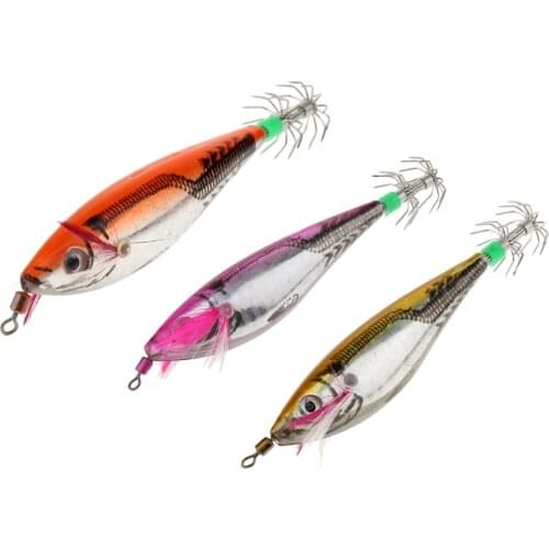 Luminous Glow Tail Saltwater Fishing Lures Squid Jigs Cuttlefish Shrimp Prawn Hook Fishing Accessories