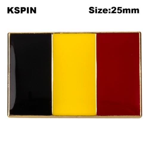 Belgium Badge Symbol Pin Metal Badges Decorative Brooch Pins for Clothes Brooch Jewelry XY0593-3