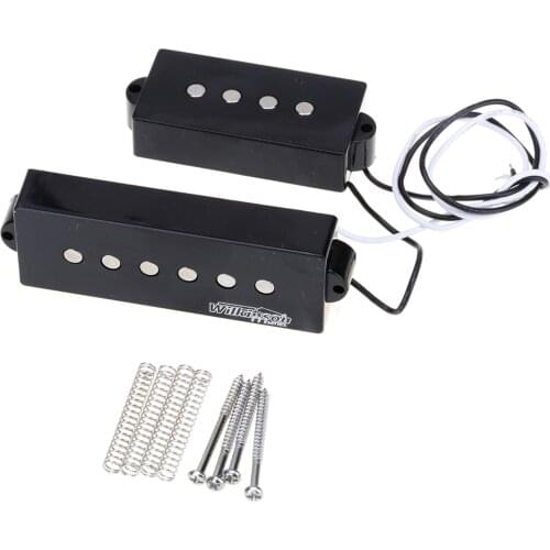 Wilkinson M-series WOPB5 Variable Gauss Ceramic PB Bass Humbucker Pickups Set for 5-string Precision Bass, Black