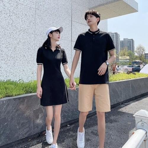 【 F35】The couple outfit 2021 new trend summer outfit temperament suit short sleeve couples clothes couples clothing