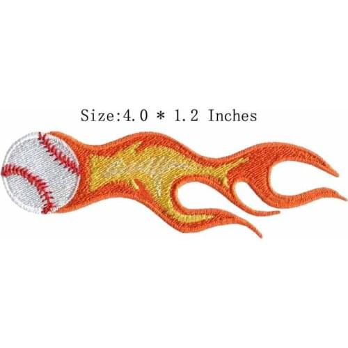 The fire with a white ball 4.0"wide embroidery patch for albania/alemania/for children clothing and accessories