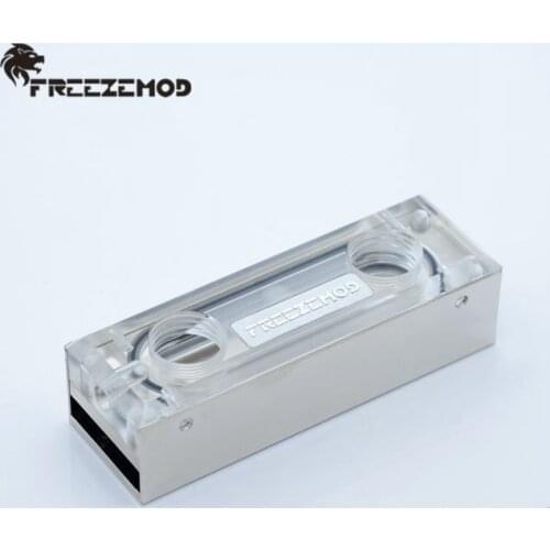 FREEZEMOD computer pc water cooler hard drive M2 solid state hard disk cooling water block armor for 2280. M2-ZBSR
