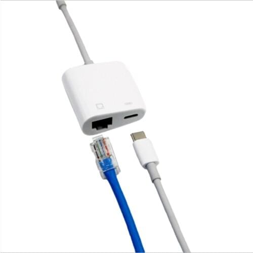 Type-C network card converter Android phone to network cable RJ45 100M network support Xiaomi ipadpro