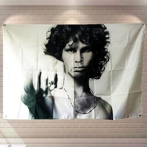Hanging Painting Waterproof Cloth Polyester Fabric Flags Heavy Metal Rock Band Posters Banners Music Studio Wall Decoration B4