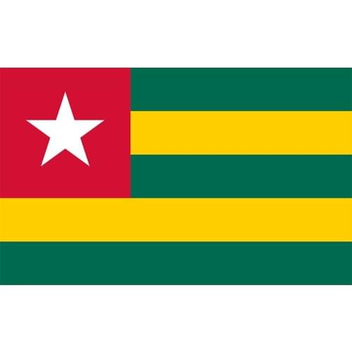 Yehoy hanging 90*150cm Togolese Republic Togo Flag For Decoration