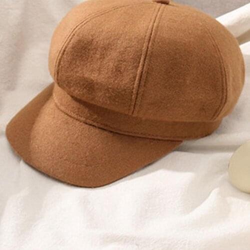 Retro Winter Newsboy Octagonal Caps Women Gatsby Cap Baker Peaked Beret Driving Hat Female Sunscreen Hats Painter Tour cap