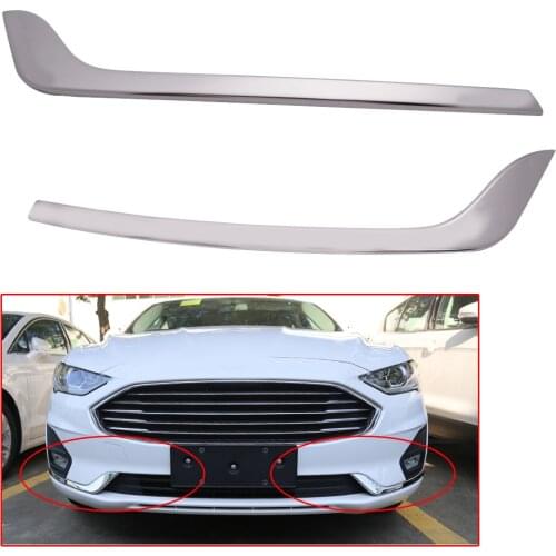 Steel Front Bumper Lip Spoiler Cover Stripe fit for Ford Fusion Mondeo 2019