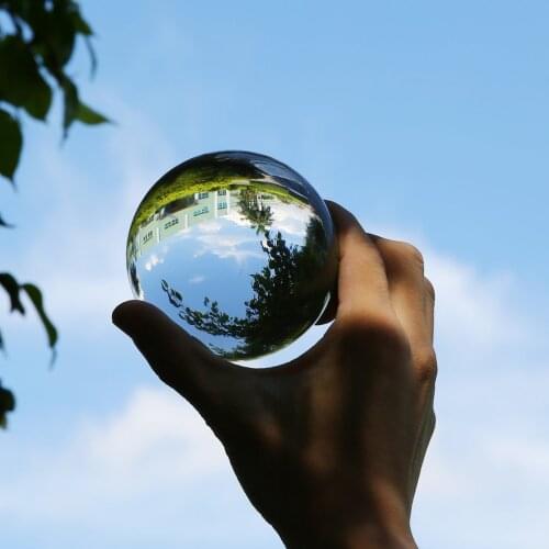 80mm Lensball Clear Glass Crystal Ball Healing Sphere Photography Props Gifts New Artificial Crystal Lens Ball Decorative Balls