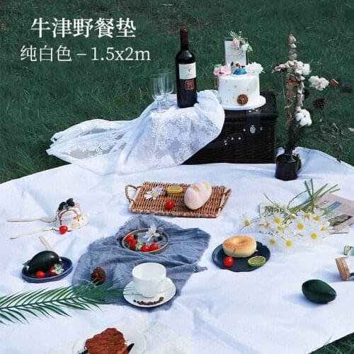 Camping Mat Outdoor Waterproof Picnic Ground Mat Mattress Boho Solid Color Camping Picnic Mat Blanket Lawn Games 150x200cm