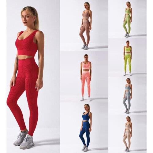 Kakaforsa Serpentin Women Yoga Set Workout Sportswear Gym Clothing Fitness Sleeveless Crop Top High Waist Leggings Sports Suits