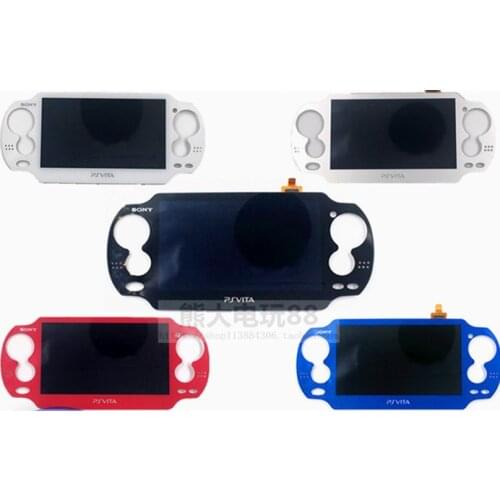 100% new original for ps vita psvita 1000 pch 1xxx lcd display with touch screen digital assembled black blue red color