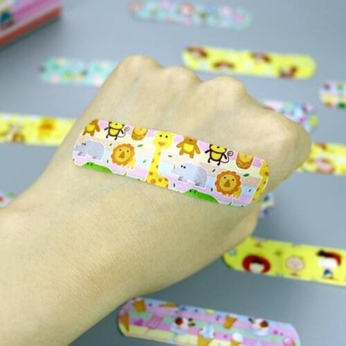 120Pcs Kids Band Aids Cute Waterproof Breathable Cartoon Bandaid Hemostasis Adhesive Bandages First Aid Wound Plaster