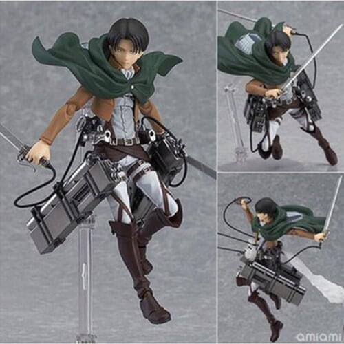 15CM Anime Figure Attack on Titan Artfx J Levi Renewal Package Ver. Action Figure Collectible Model Toys Doll Children Gift