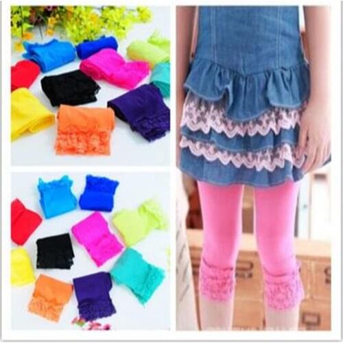 2016 Fashion Kids Child Girls Pantyhose Stockings Skinny Cute Velvet Leggings baby girl 13Colors SF147
