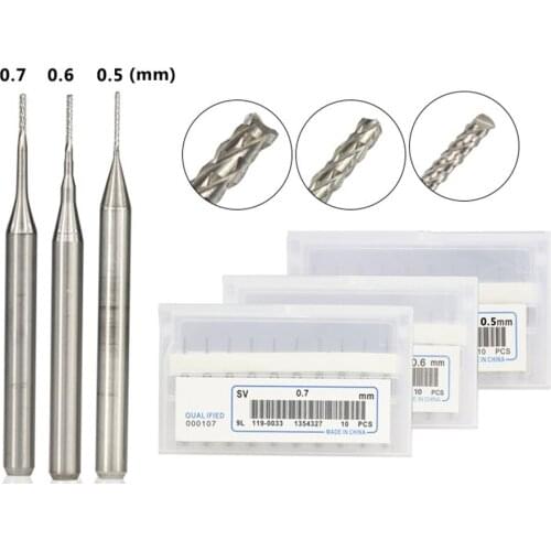 30pcs 3.175mm Shank 0.5 0.6 0.7mm Pcb Milling Cutter Set Cnc Milling Cutter Milling Bit Router Bit