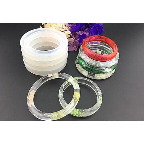 54/58/60/62mm Silicone Mold for jewelry bracelet Resin Silicone Mould handmade tool DIY Craft display epoxy resin molds