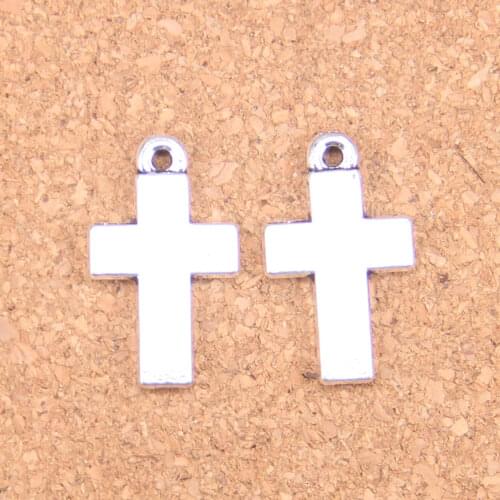 12pcs Charms cross 22x15mm Antique Pendants,Vintage Tibetan Silver Jewelry,DIY for bracelet necklace