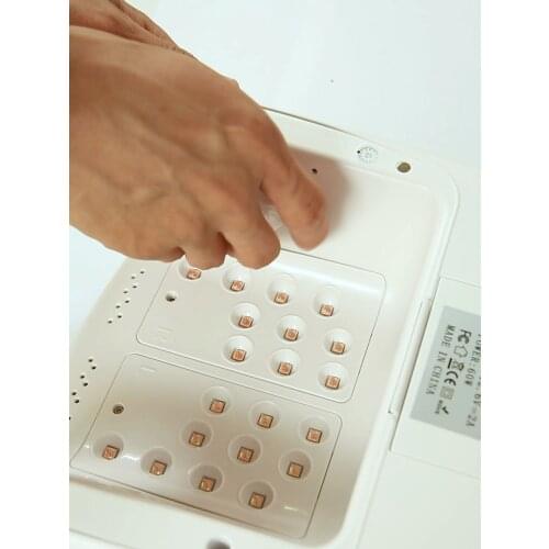 Red Light 60W uv led nail lamp wireless/cordless battery rechargeable nail lamp