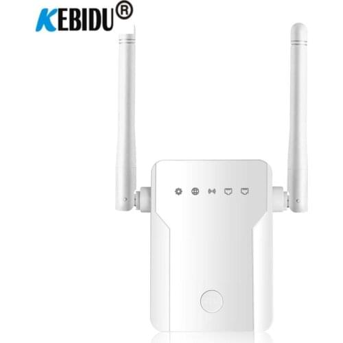 Kebidu Wifi Repeater Wireless Wifi Extender 300mbps Amplifier 802.11n/b/g Long Range Signal Booster 2.4G with 2 Antenna