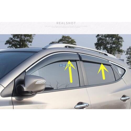 Side Window Visors For BMW X2 2018 2019 2020 2021 4pcs Smoke Weathershields Sun Rain Deflector