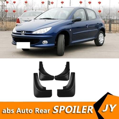 For Peugeot 206 2006-2019 Mudflaps Splash Guards Front With the color and rear Mud Flap Mudguards Fender Modified special