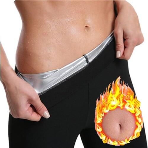 Sauna Effect Fat Burning Tummy Control Waist Trainer Leg Shaper Sports Fitness Sweet Sweat Body Shaping Slimming Legging Pants