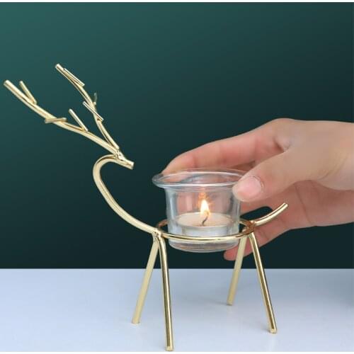 ELETON Decorative Wrought Iron Candlesticks