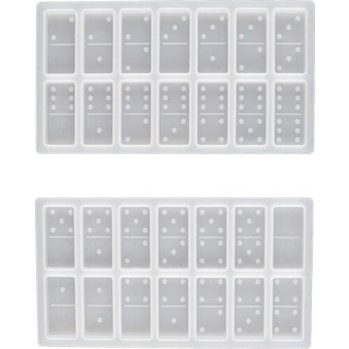Domino Mold for Resin, Epoxy Dominoes Resin Molds Set, Silicone Domino Game Molds for DIY Craft