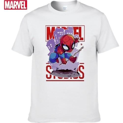 Marvel The Avengers Spider Man t-shirt Comfortable Breathable 100% cotton Fashion funny t shirts Summer Tops Mens shirt #118
