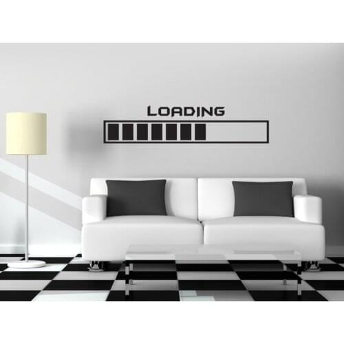 Gamer Vinyl Wall Decal Gaming Loading Joystick Room Decor Wall Stickers Home Design Wall Tattoo Creative Removable Mural SA154