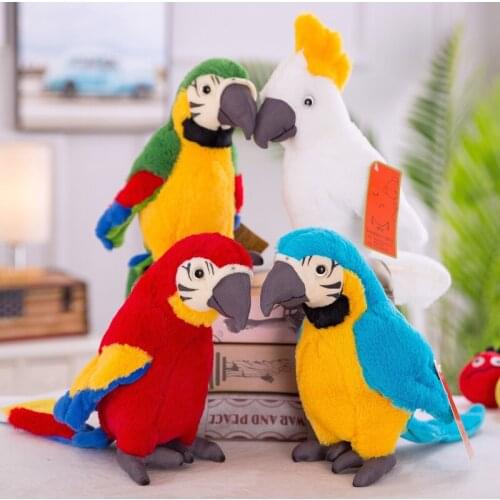 About 26cm lovely beautiful parrot plush toy soft doll baby toy Christmas gift h1320