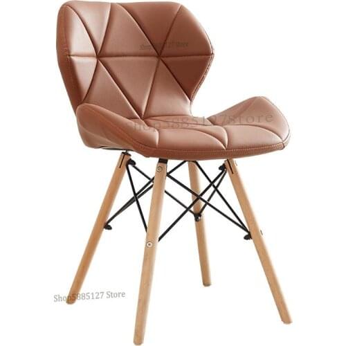 White Chair Creative Modern Minimalist Office Chair Home Computer Chair Study Stool Backrest Adult Nordic Dining Chair