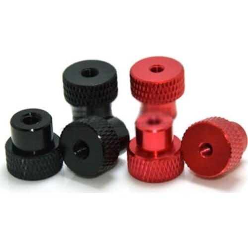 M3 High head Knurled Nuts Thumb Reticulate Adjust Nut Multicolour Aluminum alloy 4PCS