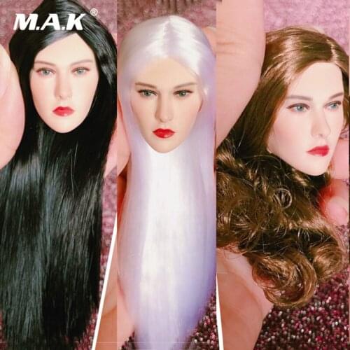 1:6 Scale head model European beauty head carving female girl head sculpt Vampire devil head 1:6 head sculpt model