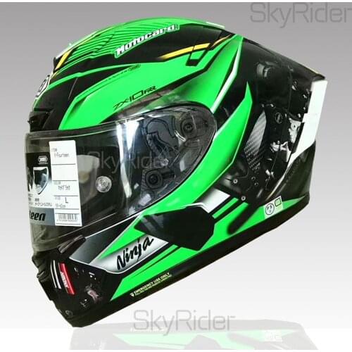 Full Face Motorcycle helmet X14 green kawa helmet Motocross Racing Motobike Riding Helmet Casco De Motocicleta
