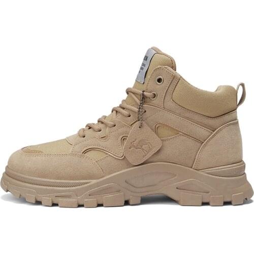 2021 Autumn And Winter New Boots High-top Mens Shoes Tooling Non-slip Middle-top Casual Comfortable Mens Boots