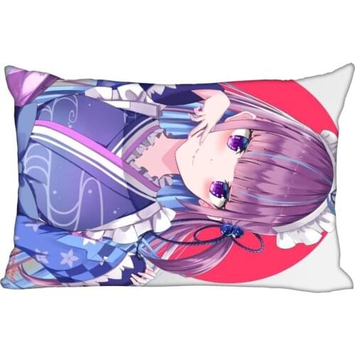 ShunQian Minato Aqua Pillowcase 45x35cm(One Side) Decorative Rectangle Zipper 3D Print Pillowcase Satin Fabric Pillow Cover